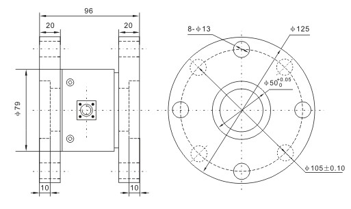 LZ-N2雙法蘭靜態(tài)扭矩傳感器